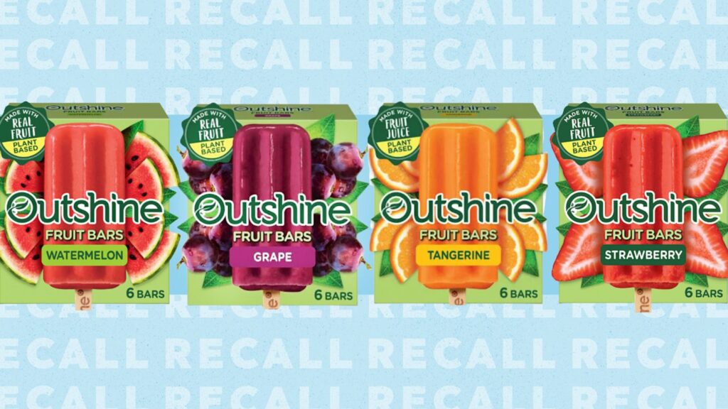 Outshine Fruit Bars Recalled Nationwide Because They May Contain Glass