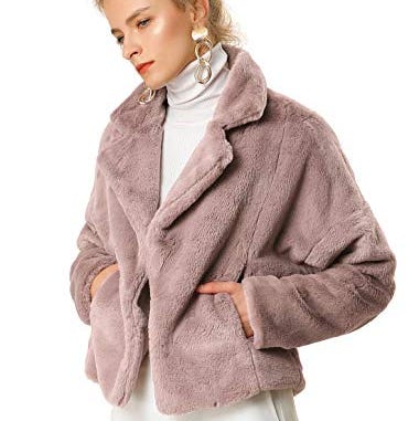 Faux Fur Collared Coat