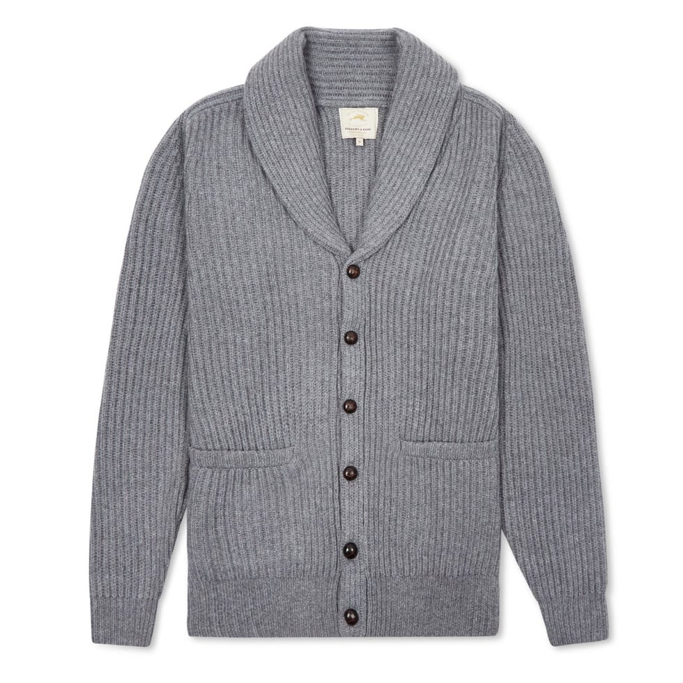 Shawl Neck Cashmere & Merino Cardigan 