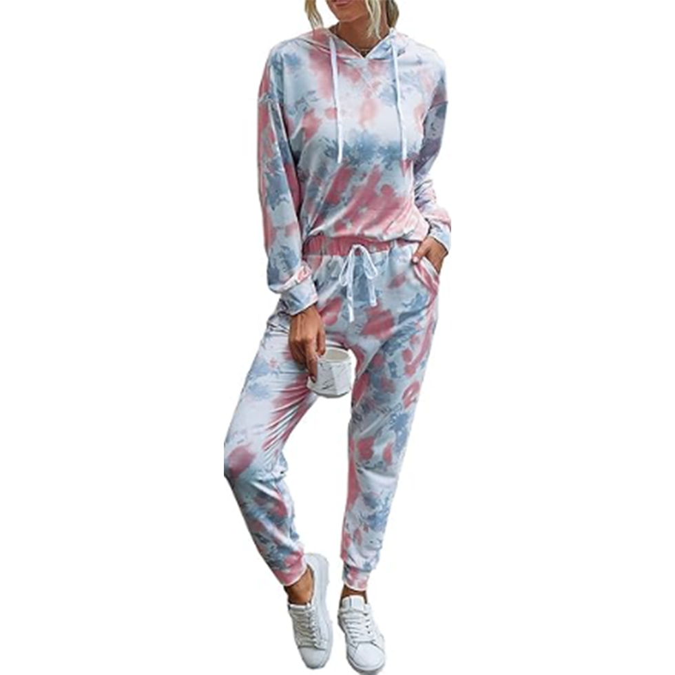 Tie-Dye Two-Piece Pajama Set