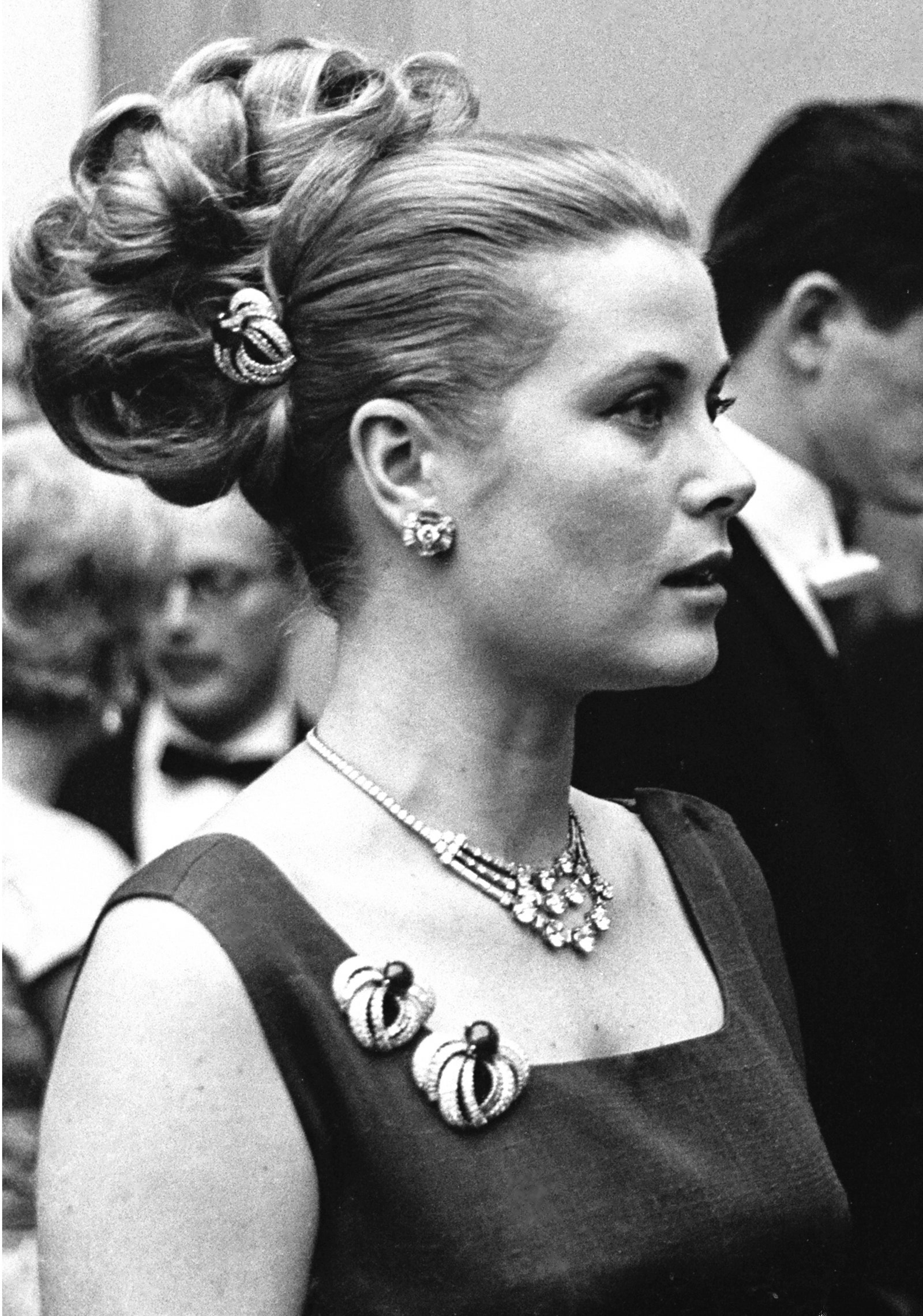 Image may contain Grace Kelly Person Adult Wedding Face Head Accessories Jewelry and Necklace