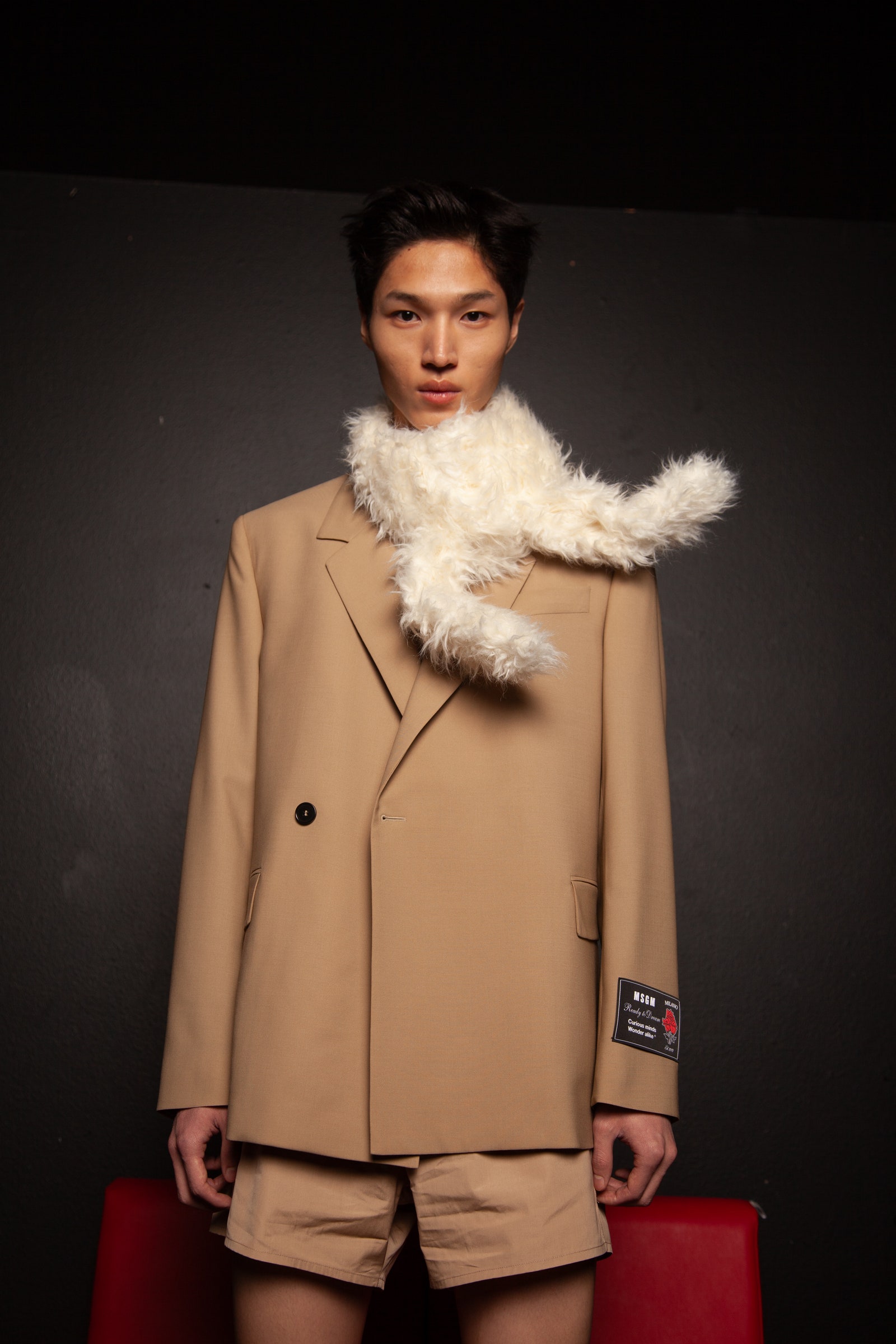 Image may contain Lee Wongeun Clothing Coat Jacket Face Head Person Photography Portrait Overcoat and Adult