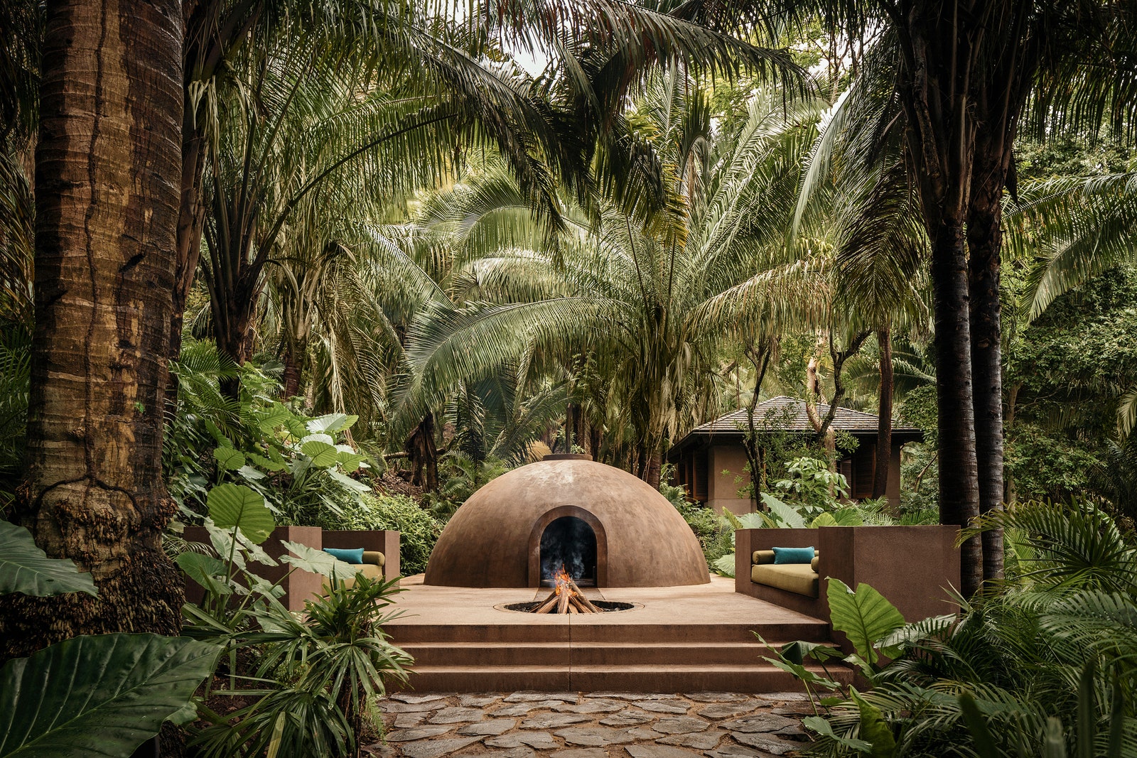 Image may contain Plant Vegetation Jungle Nature Outdoors Architecture Building Hotel Resort Land and Rainforest